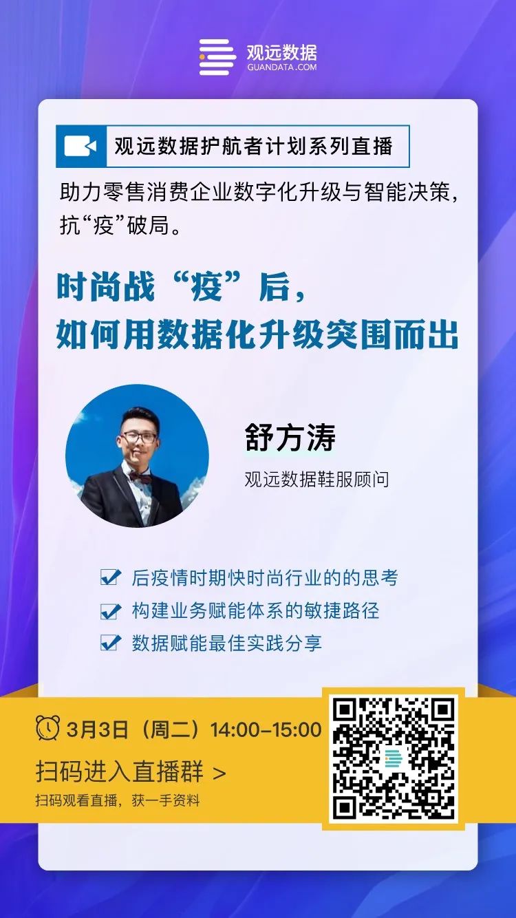 直播 | 时尚战“疫”后，如何用数据化升级突围而出