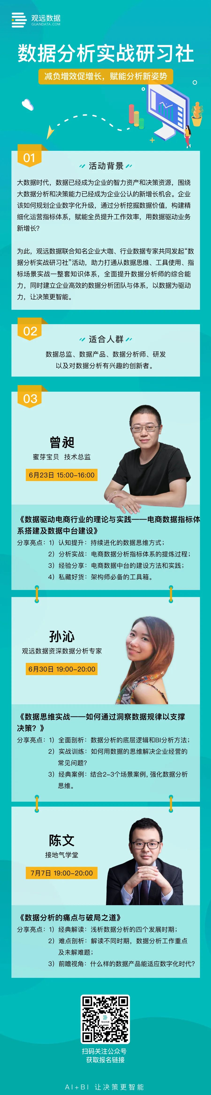 开播啦 | 数据分析实战研习社豪华讲师团，喊你来上课